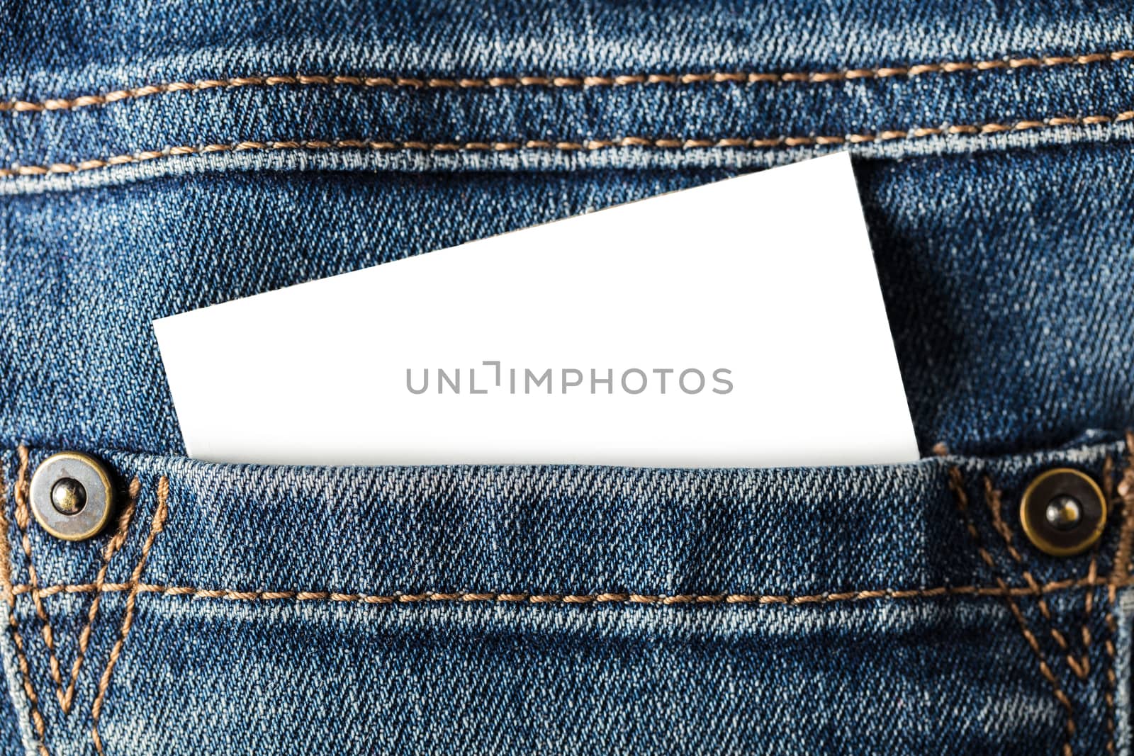 abstract background pocket of jeans with a blank