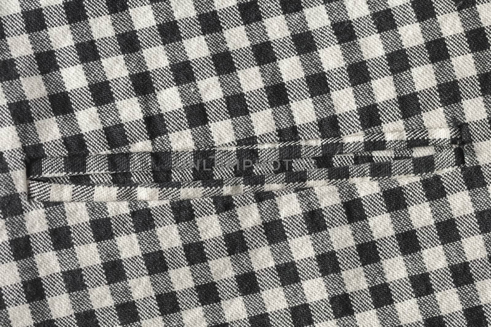 abstract background texture of cotton fabric into a cell