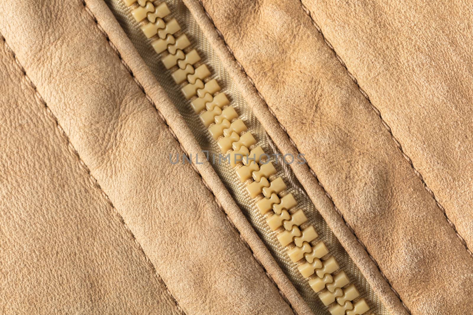 abstract background texture of leather and zipper