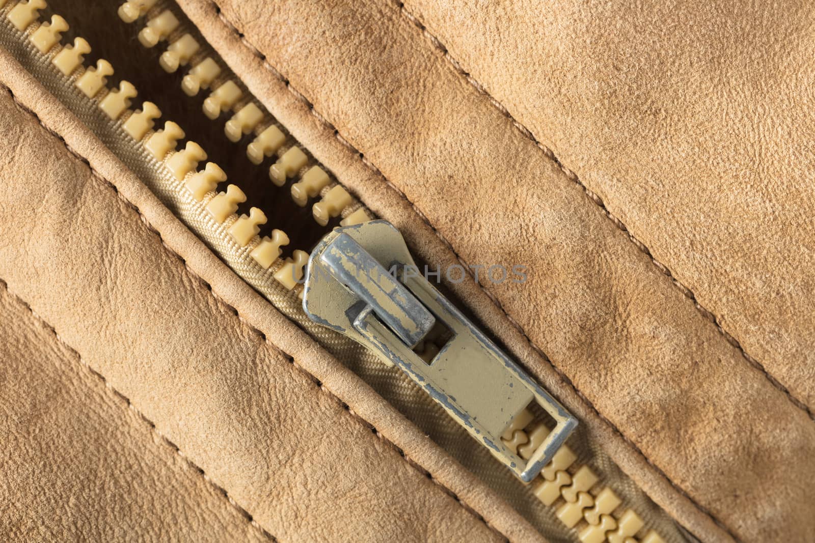 abstract background texture of leather and zipper