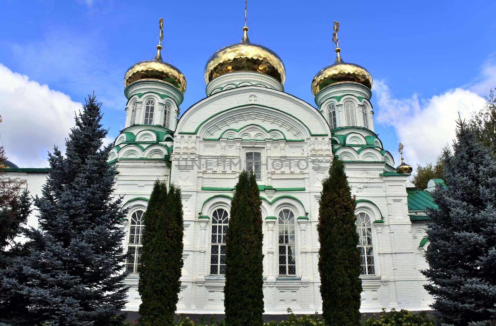 the church in Virgin Monastery of Raifa in september 2016, Kazan, Russia