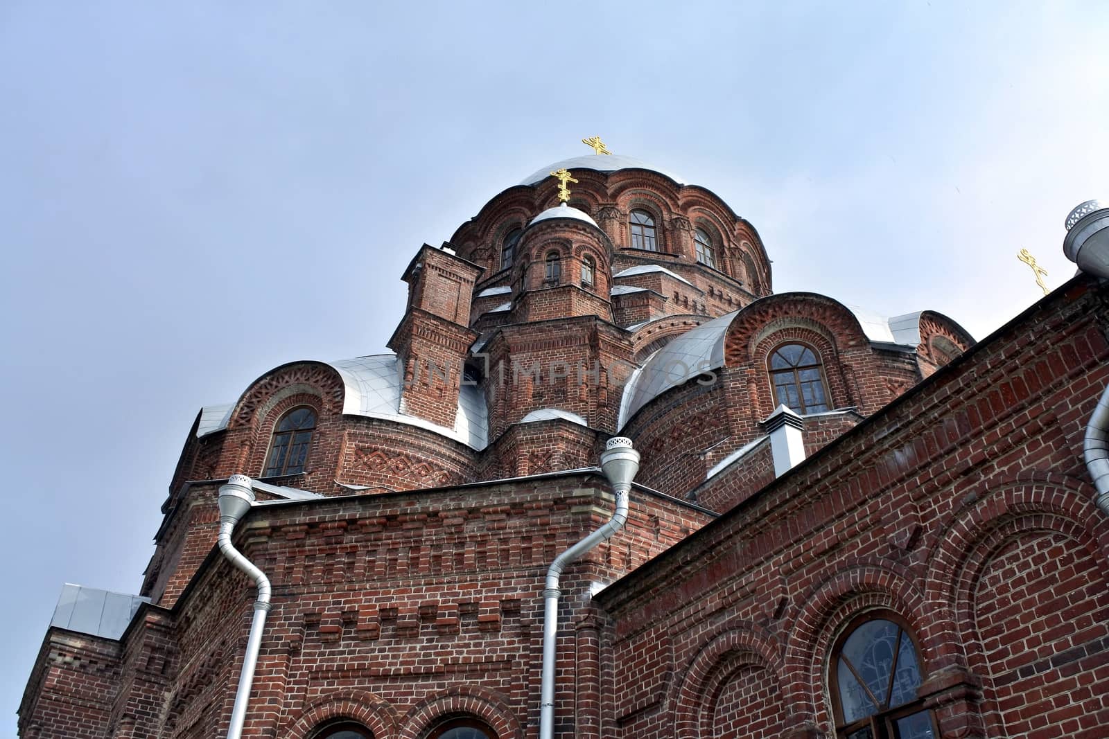 joy of all who sorrow Cathedral on the island of Sviyazhsk in the September, 2016, Sviyazhsk island, Russia.