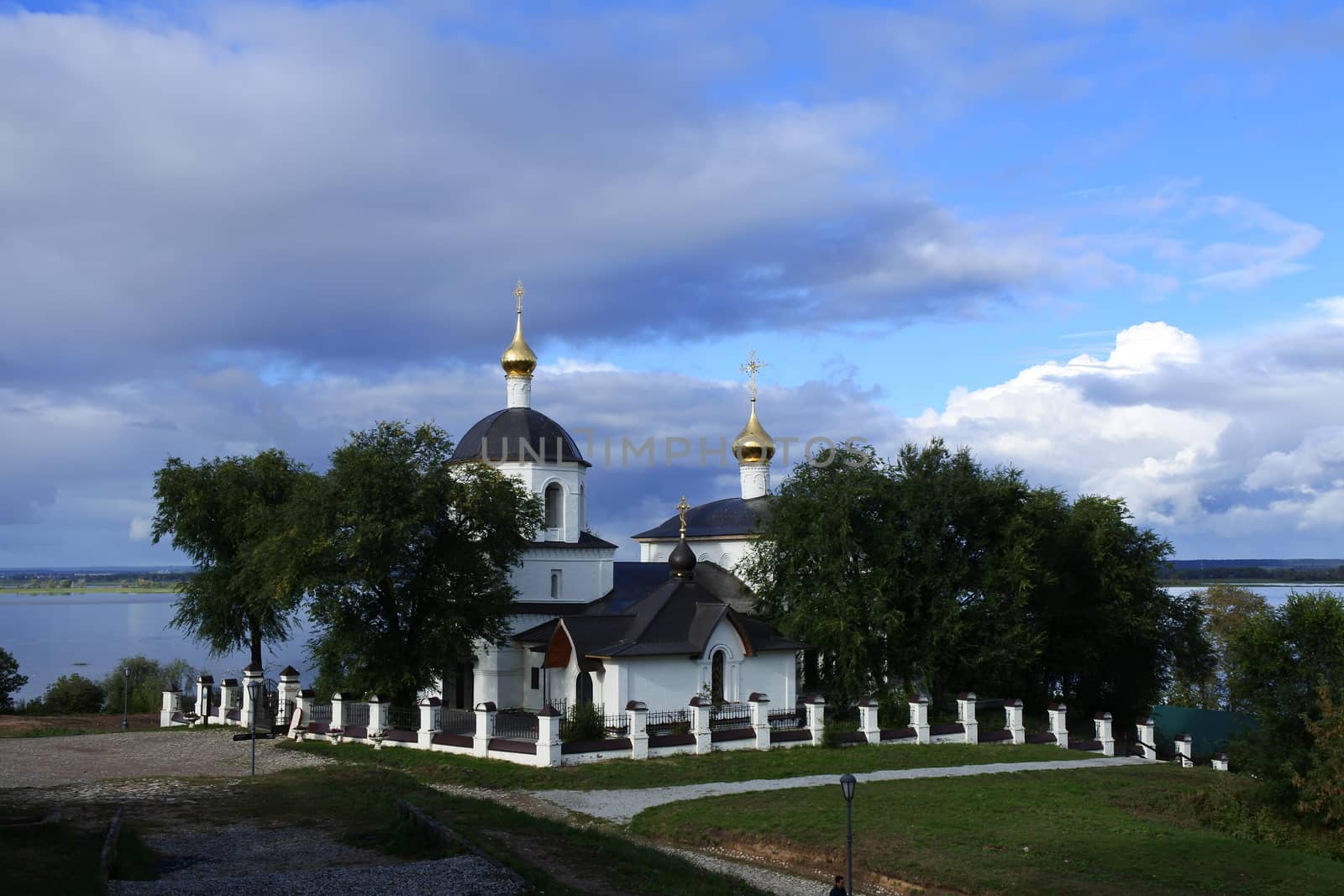 View of the Sviyazhsk island, Russia. September 2016