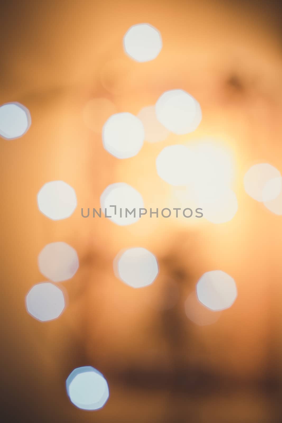 Bokeh lights. Beautiful Christmas background.