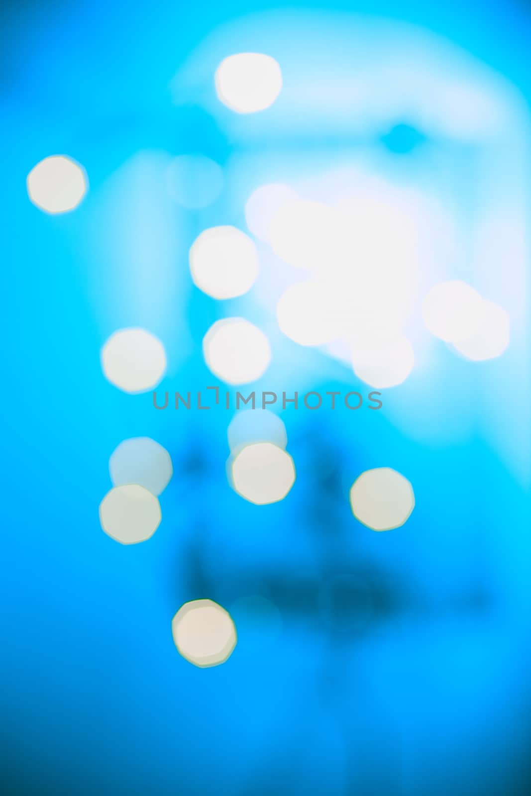 Bokeh lights. Beautiful Christmas background.