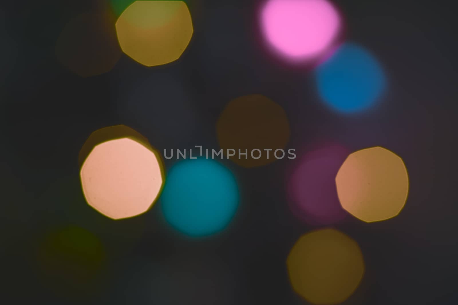 Bokeh lights. Beautiful Christmas background.