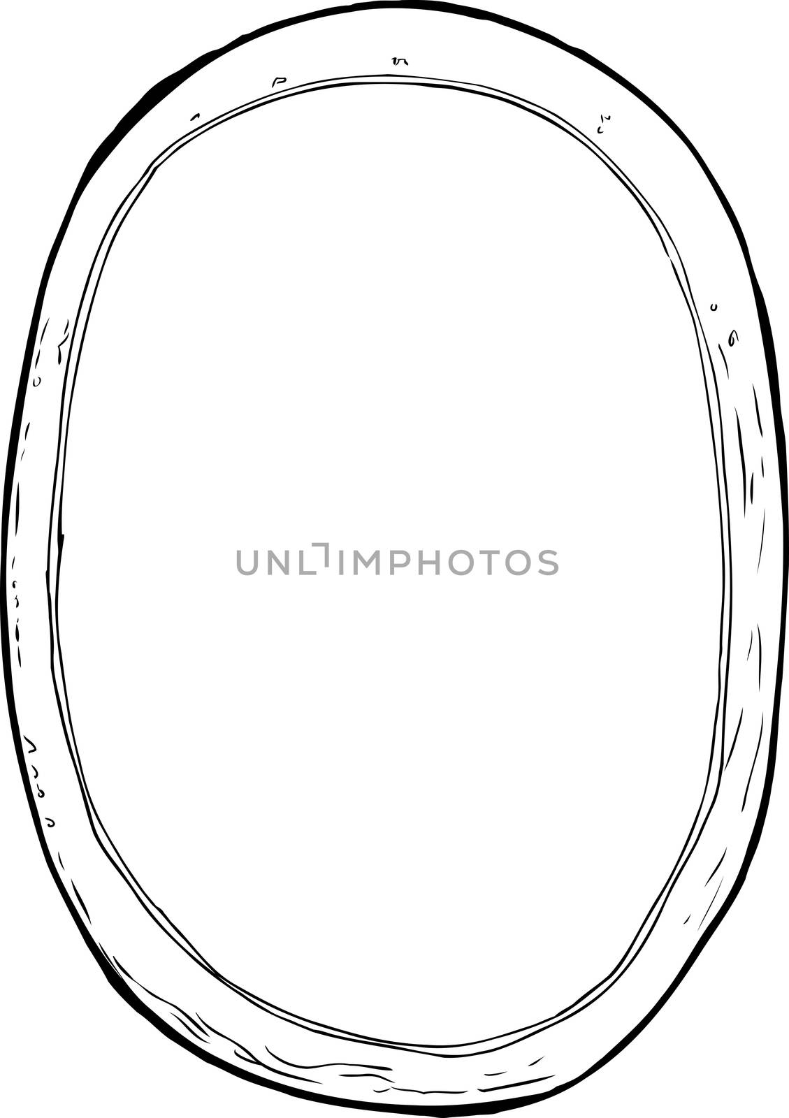 Isolated outlined picture frame by TheBlackRhino