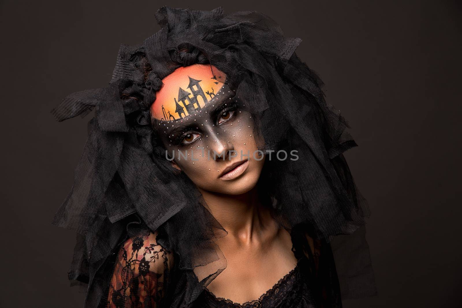 Scary Halloween Bride with Concept Scary Makeup by Multipedia