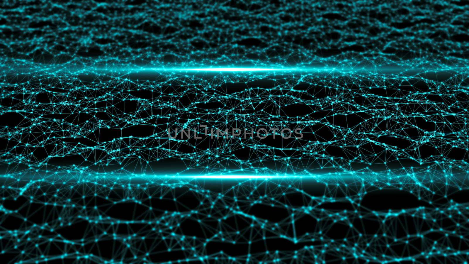 Abstract motion background with lens flares and streaks of light.