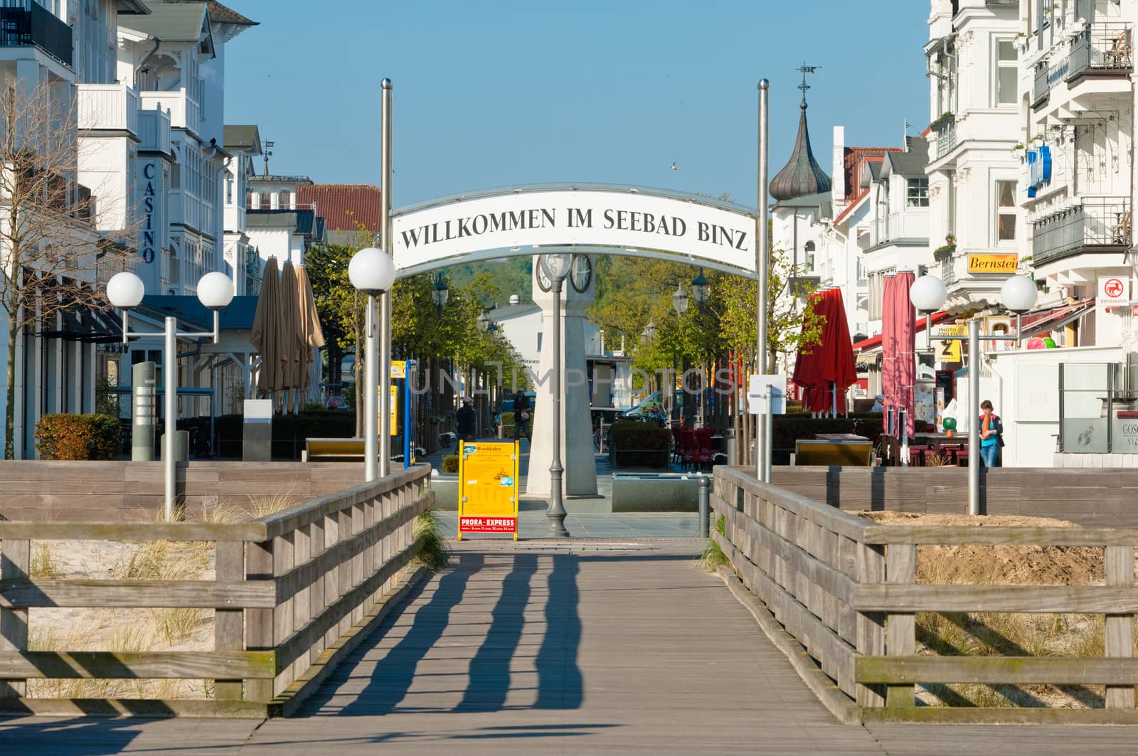 Binz view with Seebruecke, Ruegen, Germany