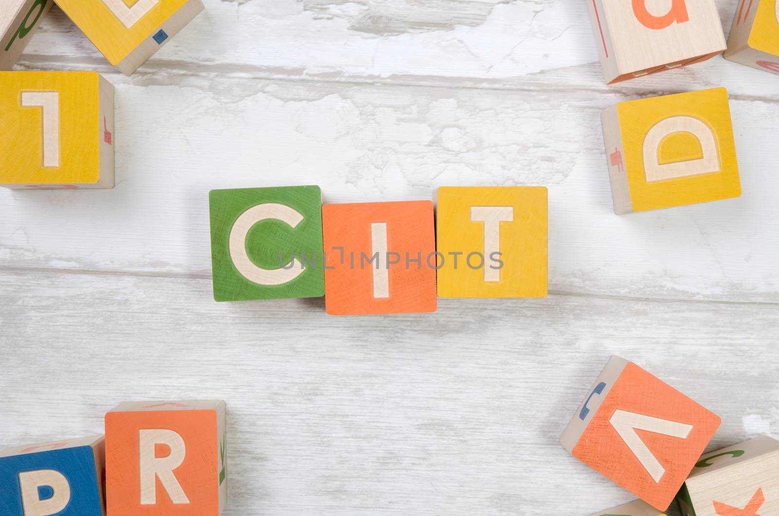 CIT word with colorful blocks by simpson33