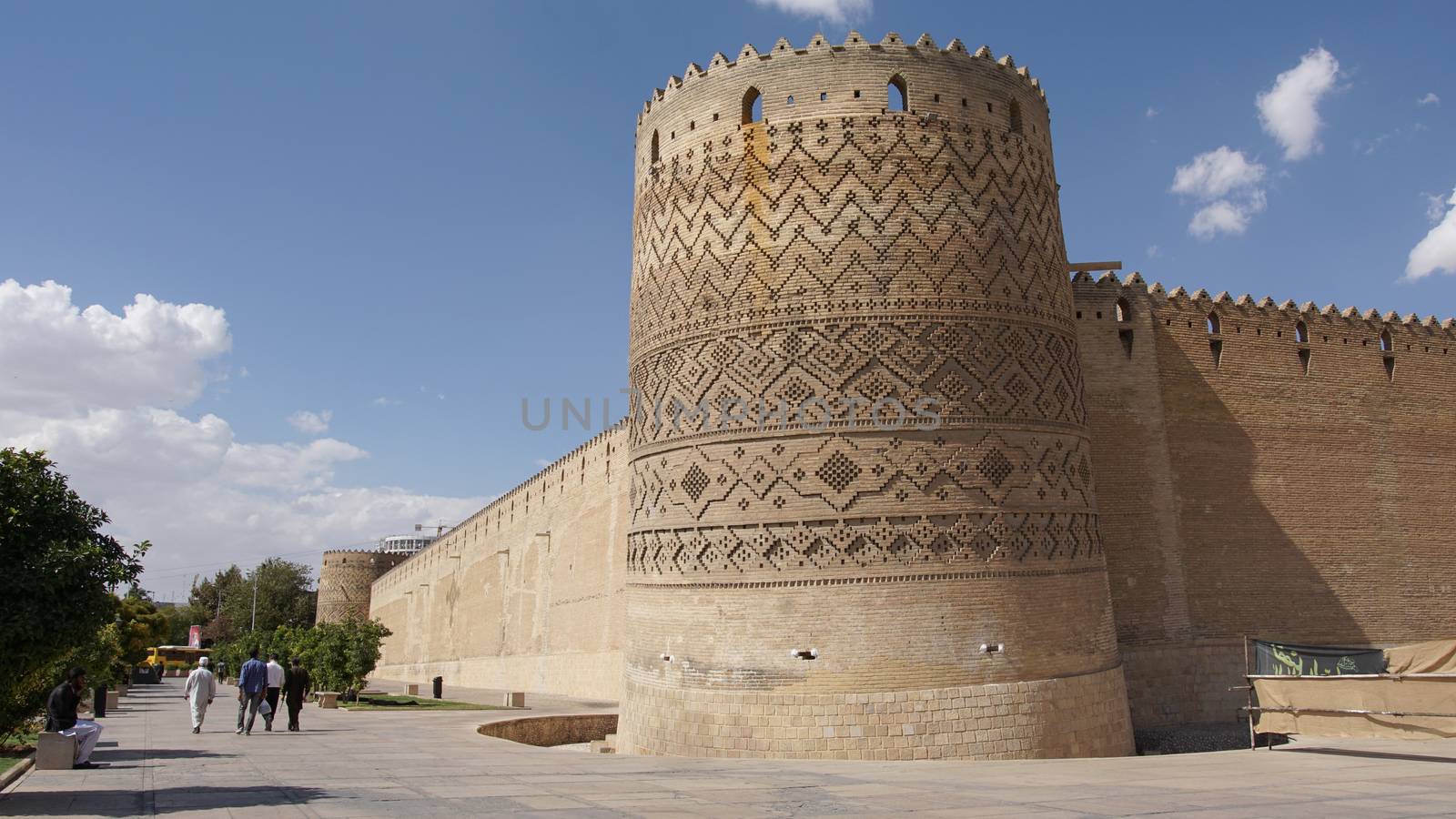 SHIRAZ, IRAN - OCTOBER 7, 2016: Fortress Karim Khan, one of the sights of Shiraz on October 7, 2016 in Iran, Asia