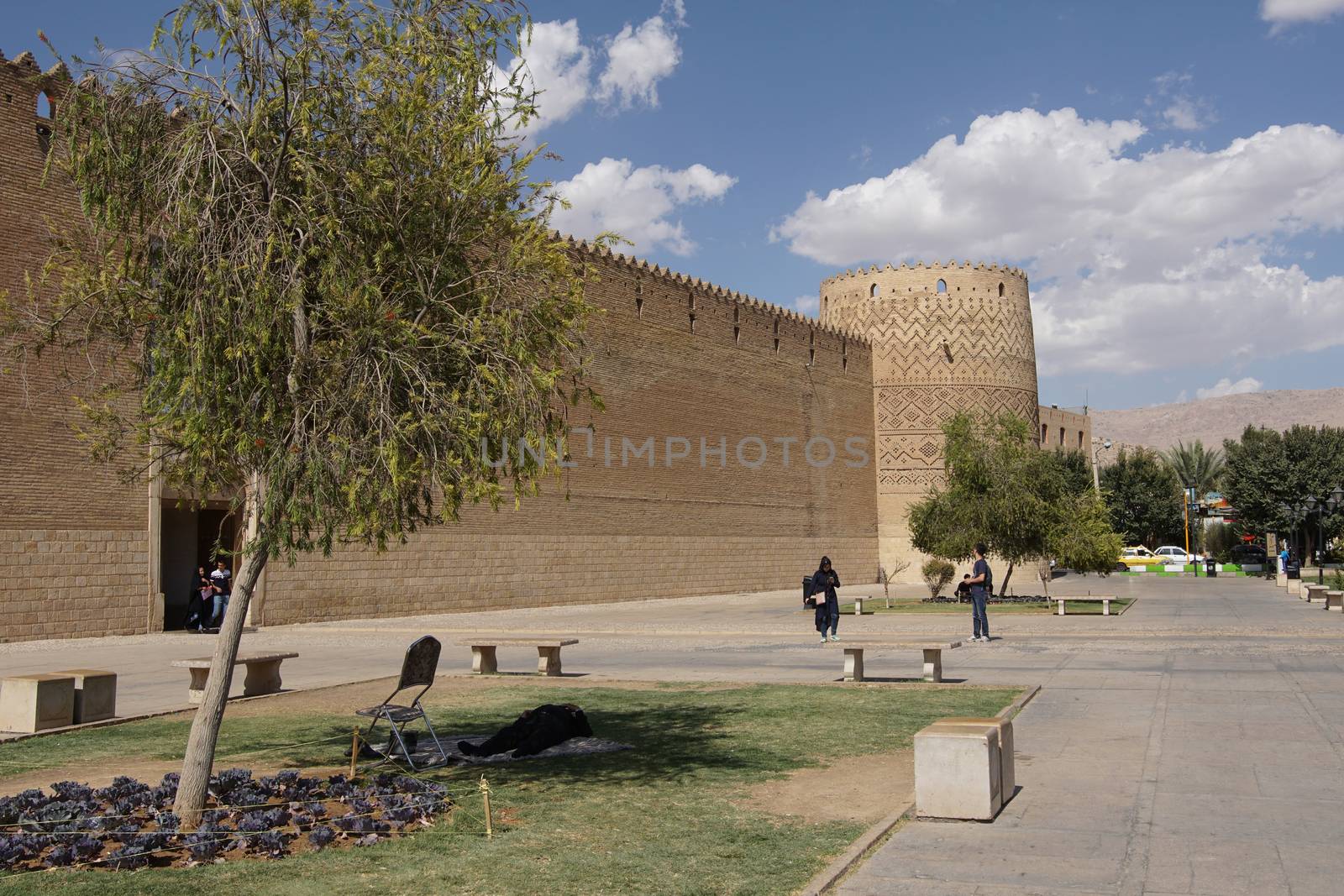 SHIRAZ, IRAN - OCTOBER 7, 2016: Fortress Karim Khan, one of the sights of Shiraz on October 7, 2016 in Iran, Asia