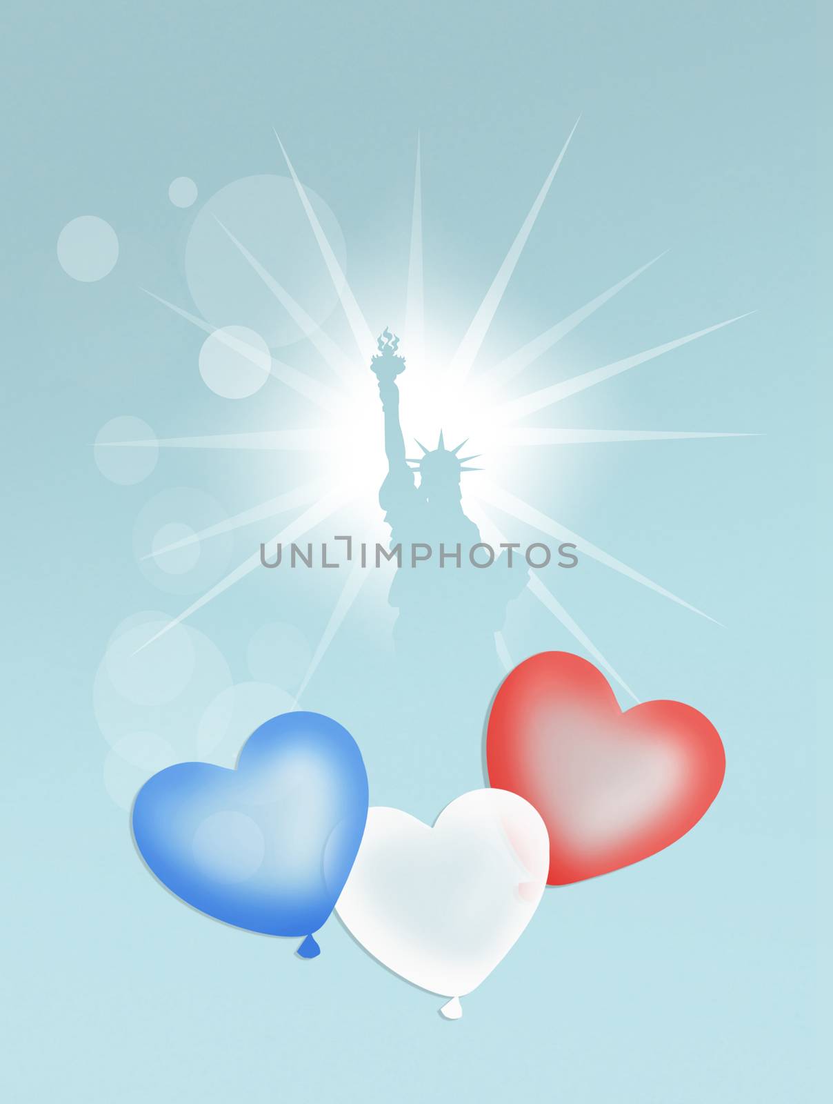 illustration of 4th of July, Independence Day