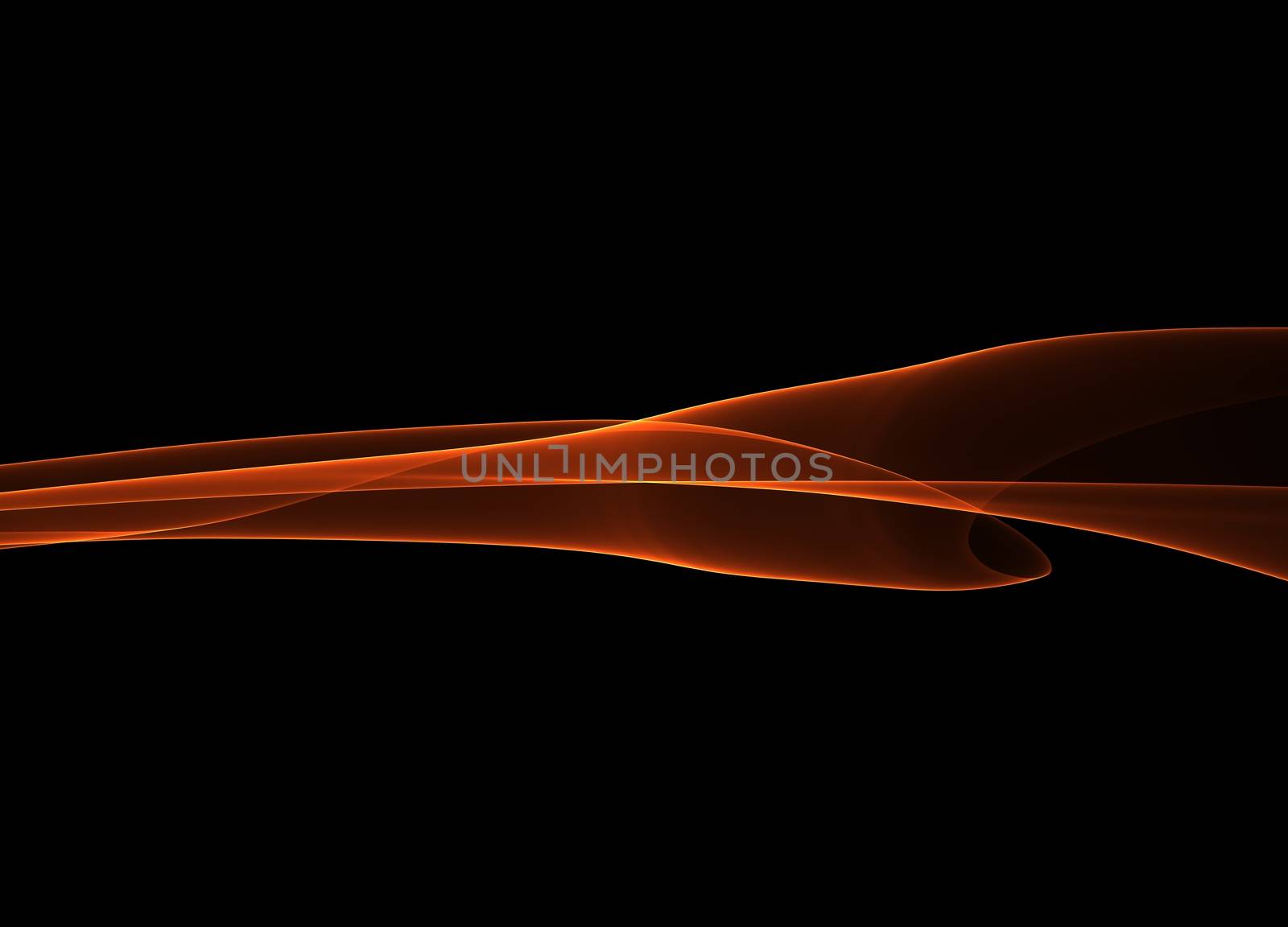 abstract red wavy smoke flame over black background.