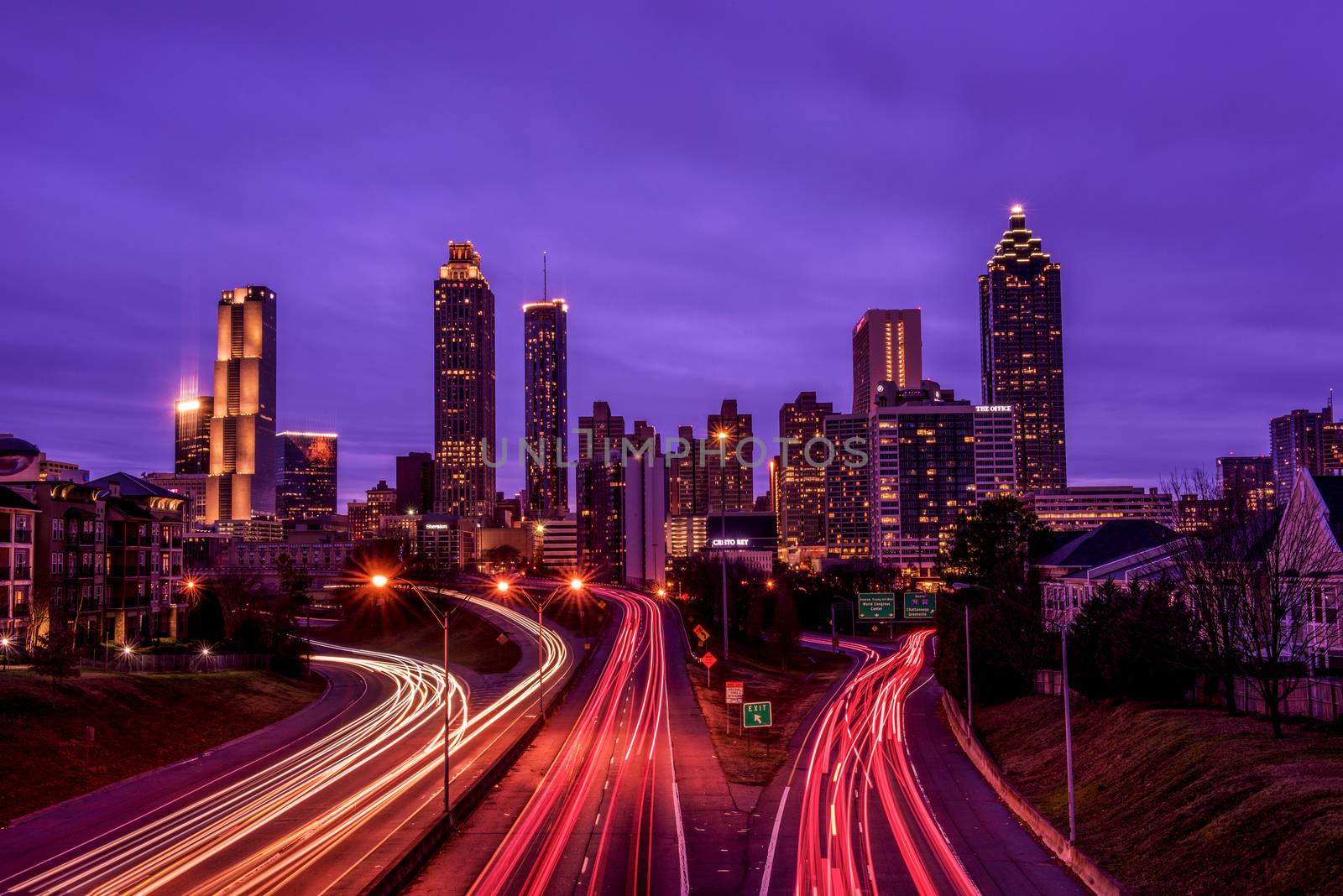 Atlanta skyline by pazham