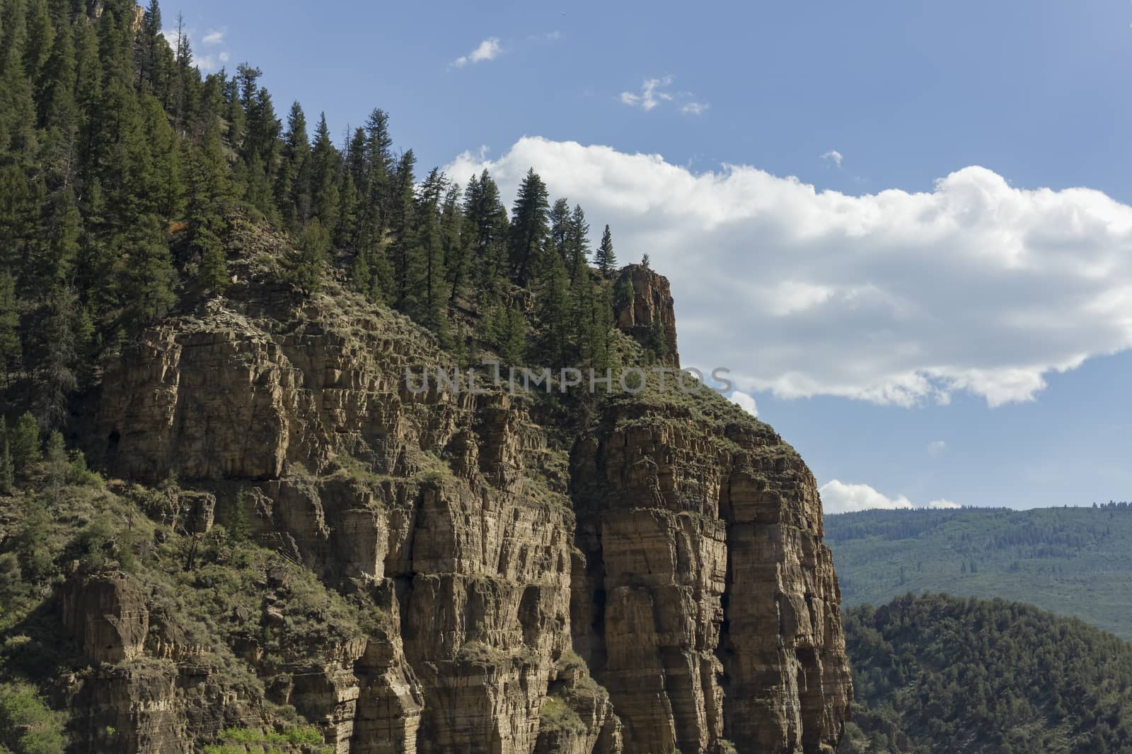 A rocky mountainside in Colorado.
