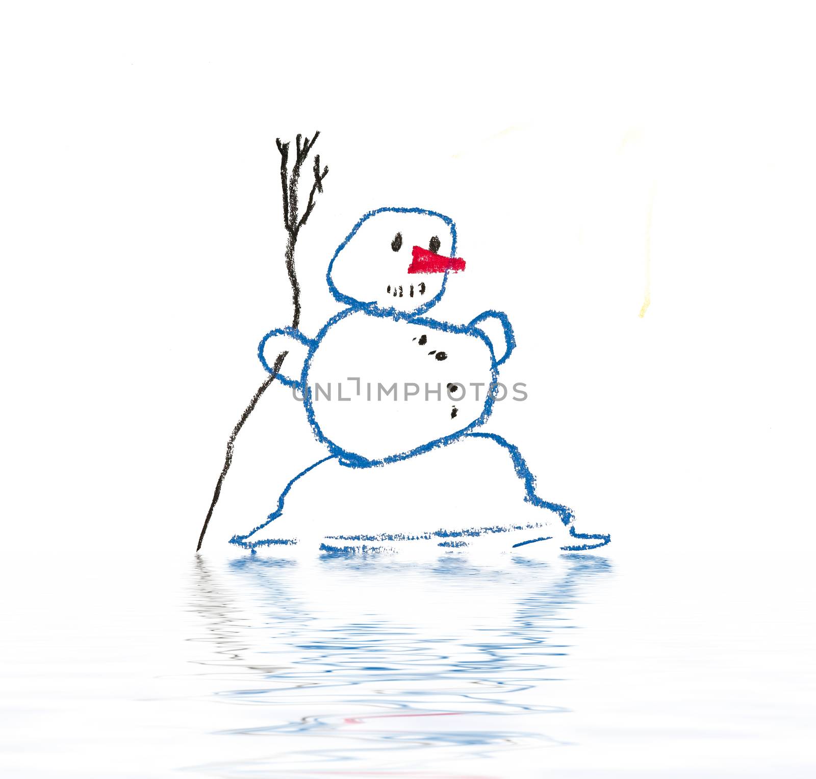 melting snowman by Mibuch