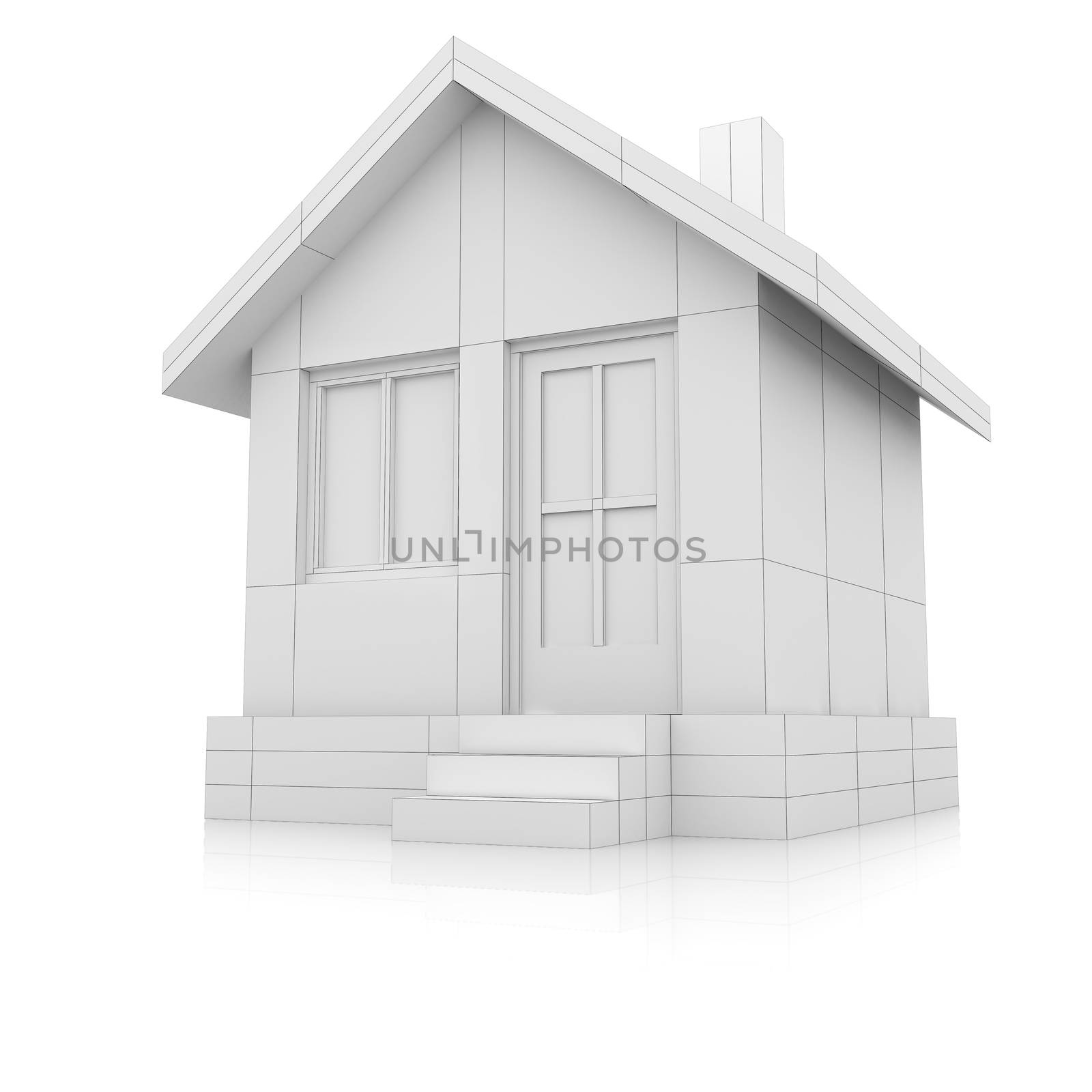 House in drawing style by cherezoff