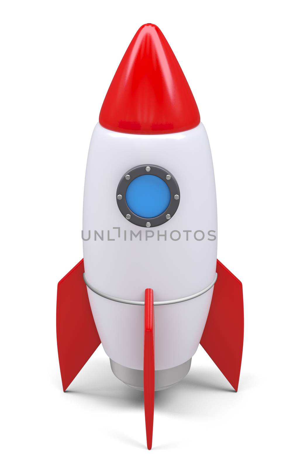 Small rocket, isolated by cherezoff