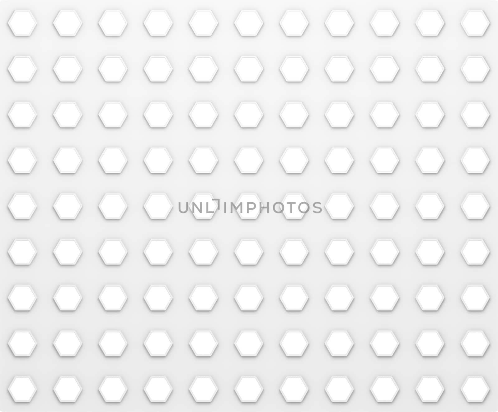 Regular texture. Rings on white surface. 3D illustration