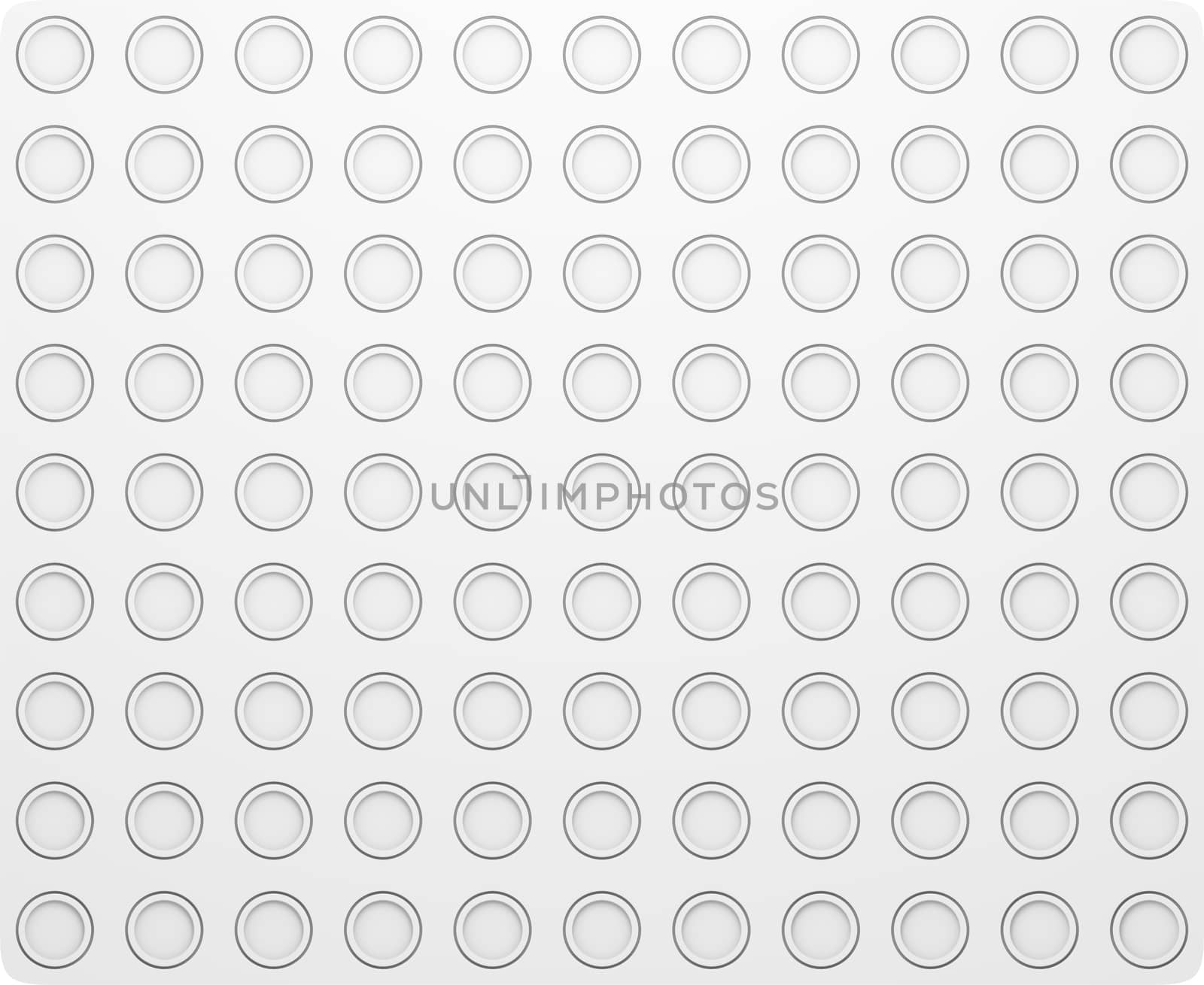Regular Abstract White Template Texture. 3D illustration