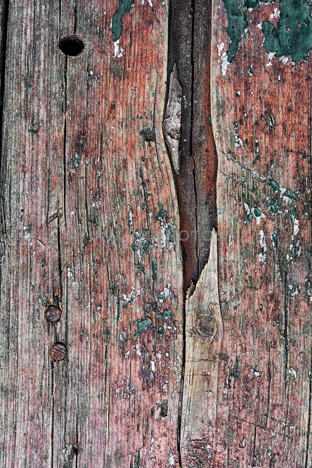 wood texture outdated from time to time with cracks