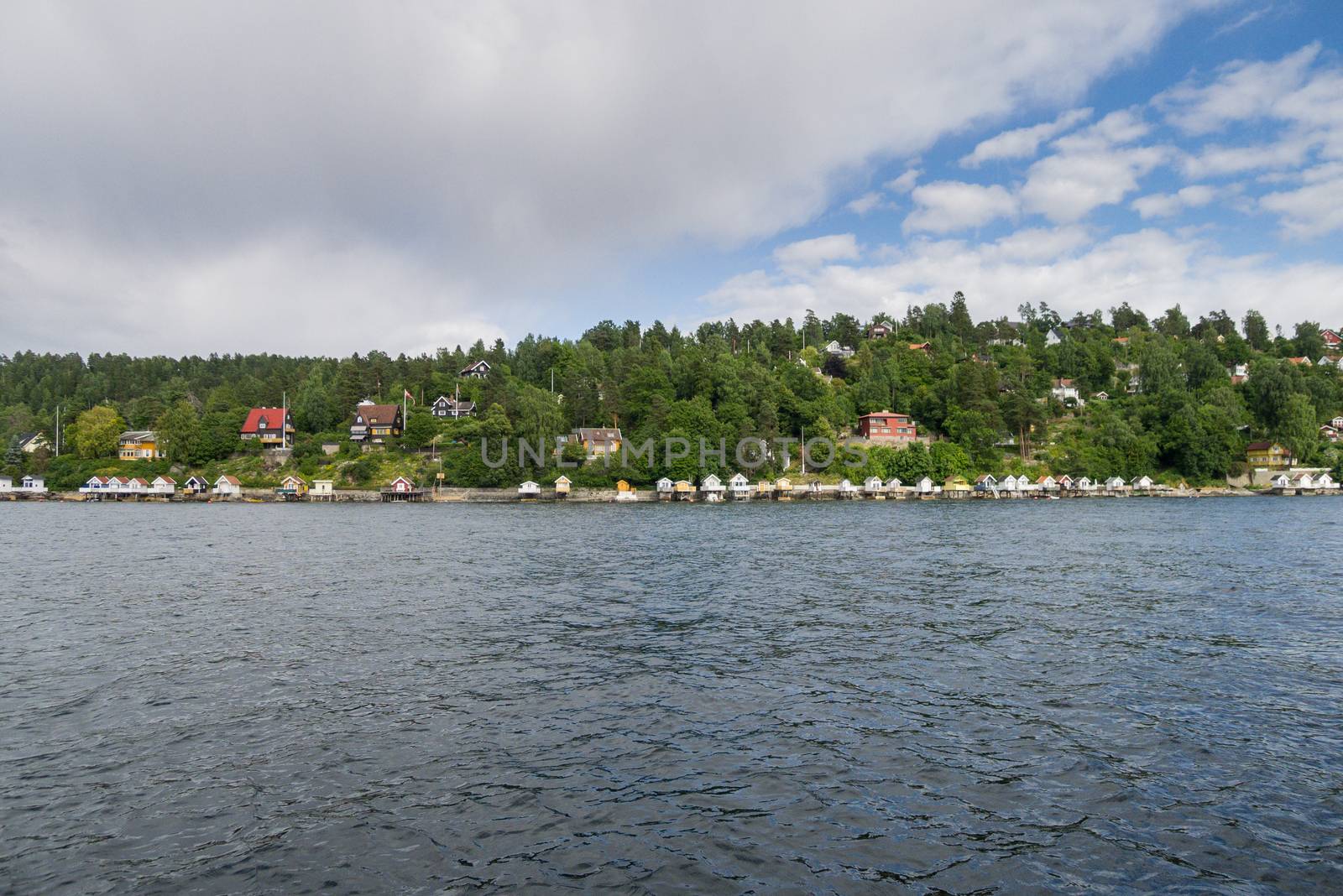 Oslo Coastline from the Oslo Fjord by chrisukphoto