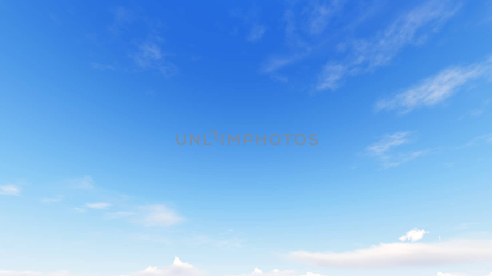 Cloudy blue sky abstract background, blue sky background with tiny clouds, 3d rendering

