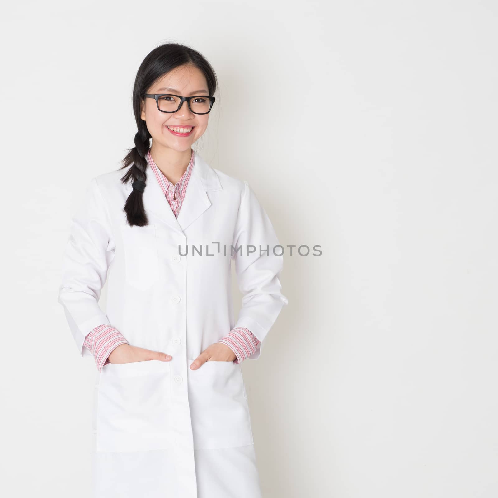 Young female scientist portrait by szefei