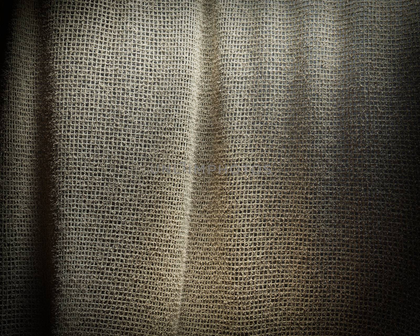 Grey sackcloth texture background. Soft fabric textile material. by denisgo