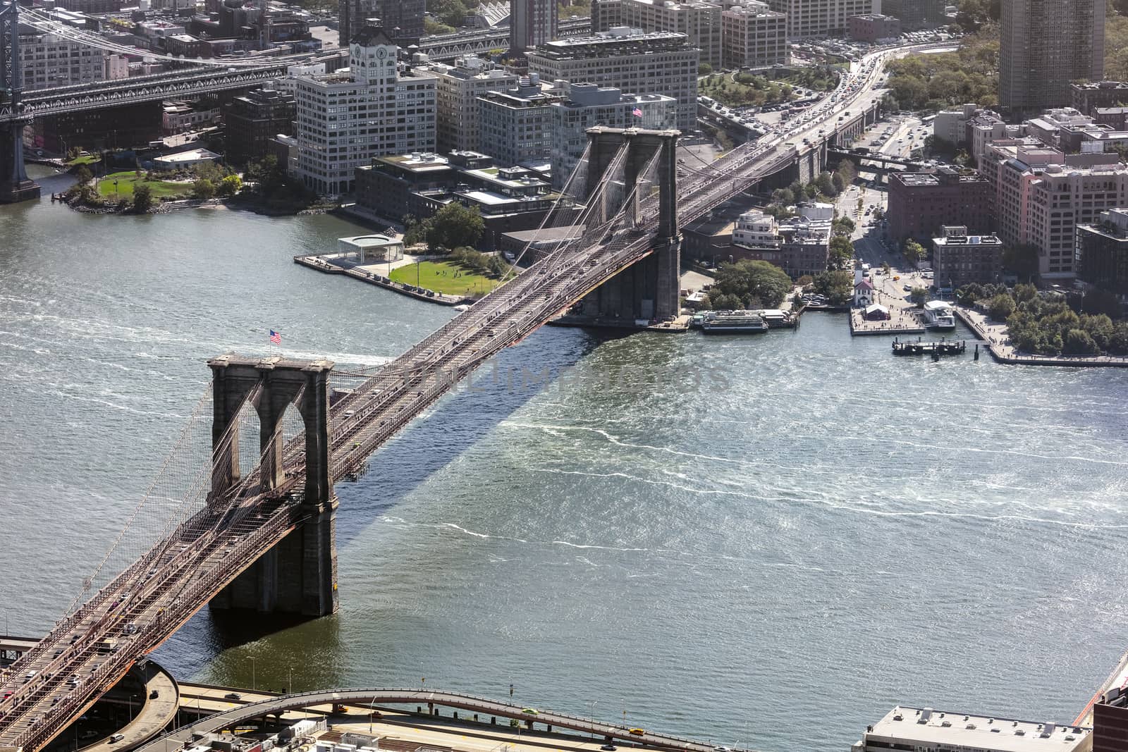 New York City Brooklyn Bridge by hanusst