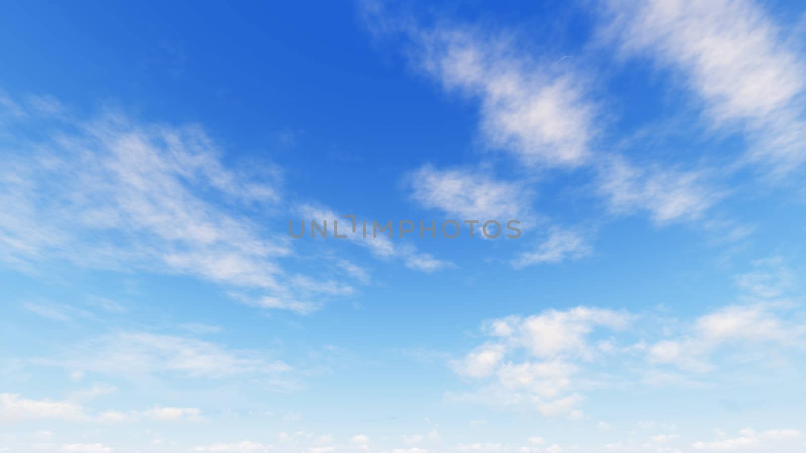 Cloudy blue sky abstract background, blue sky background with tiny clouds, 3d rendering

