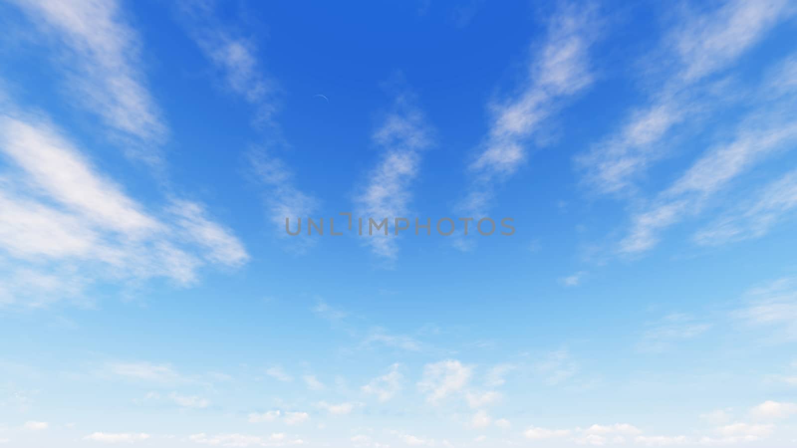 Cloudy blue sky abstract background, blue sky background with tiny clouds, 3d rendering

