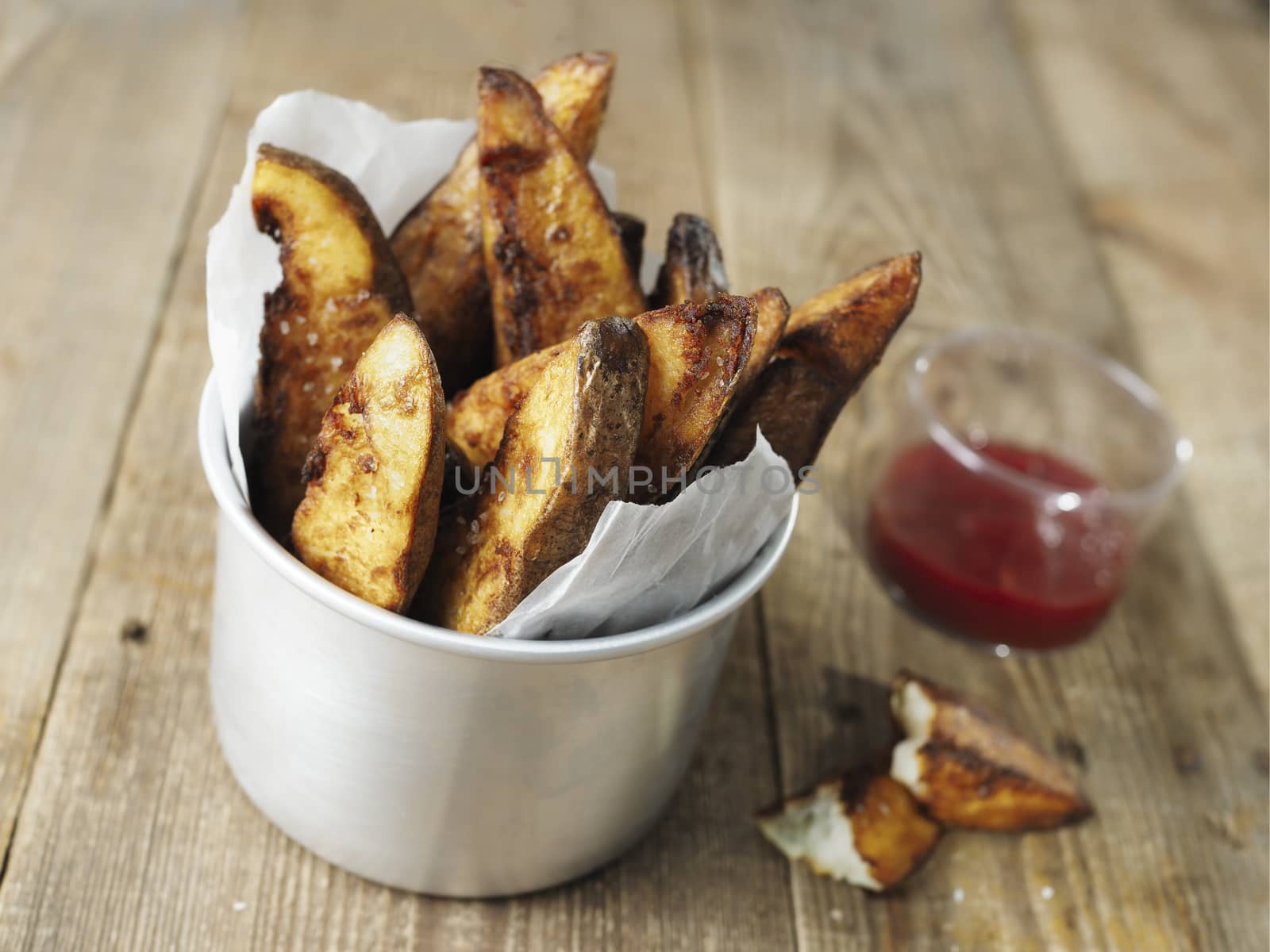 close up of rustic english potato chips