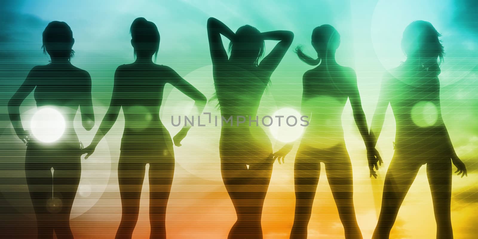 Disco Electronic Music Techno Party Background Art
