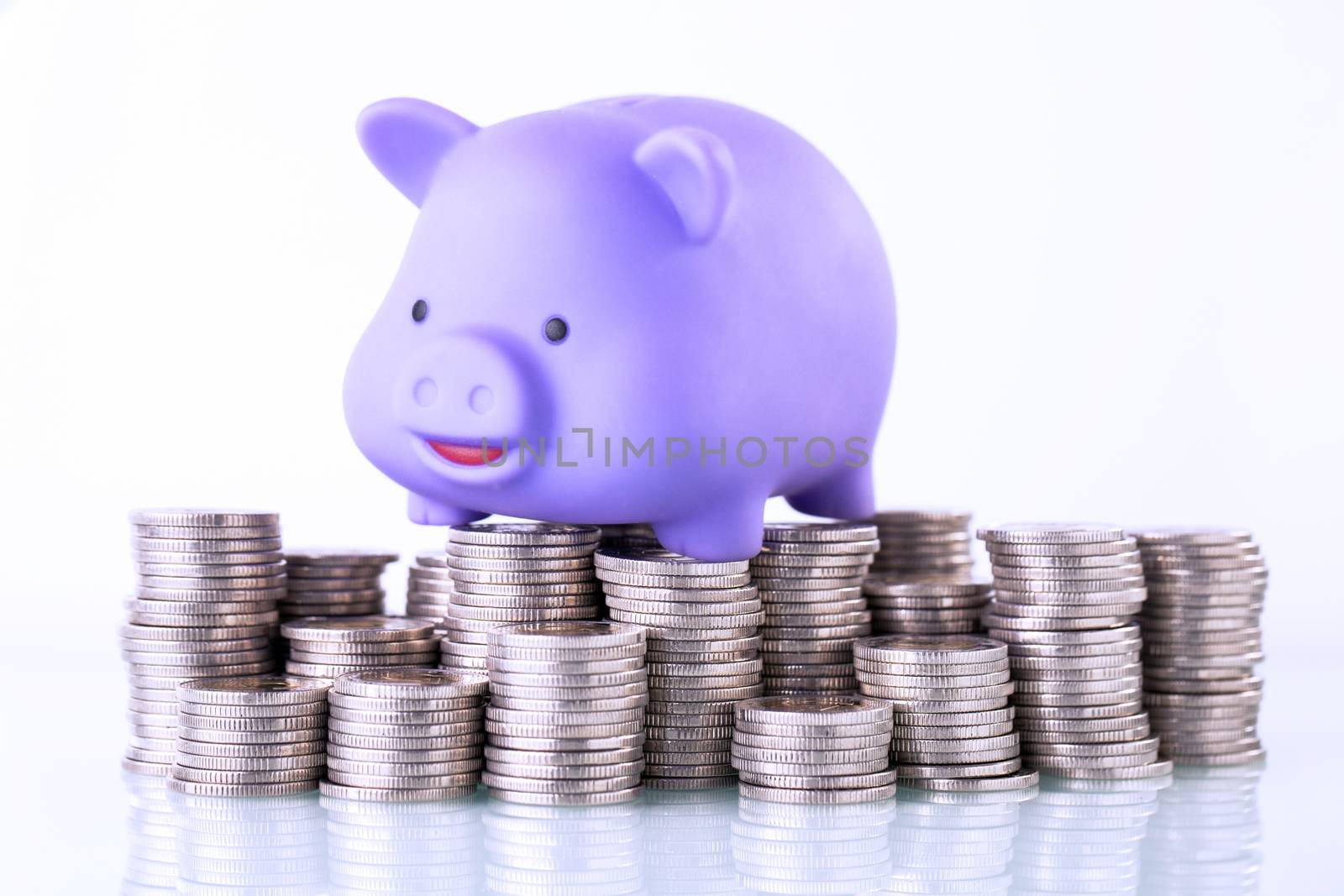 Financial concept, home savings, account and piggy bank.