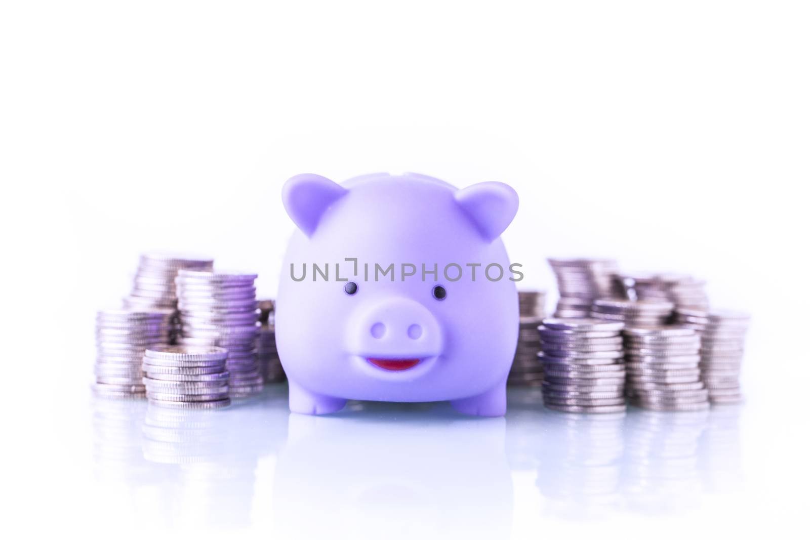 Financial concept, home savings, account and piggy bank.