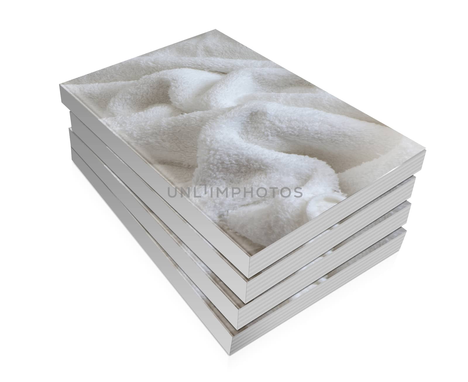 books of  background sponge on white background
