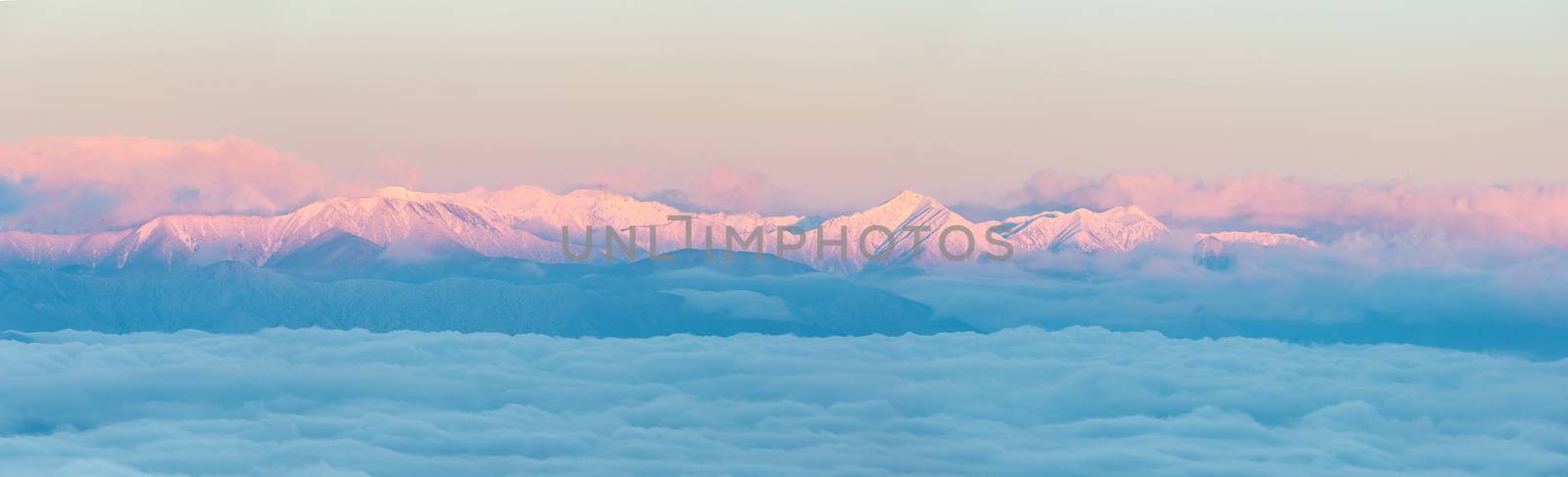 Japan Alps Sunrise by vichie81