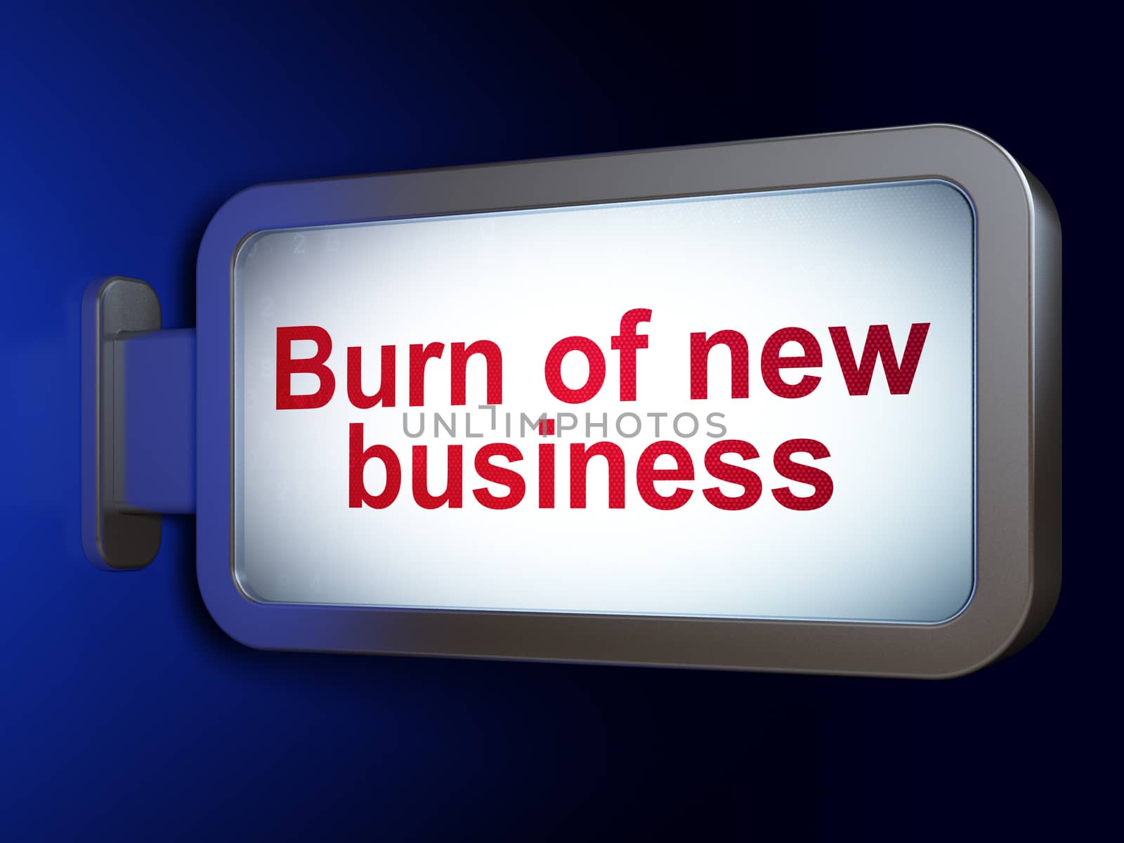 Business concept: Burn Of new Business on billboard background by maxkabakov