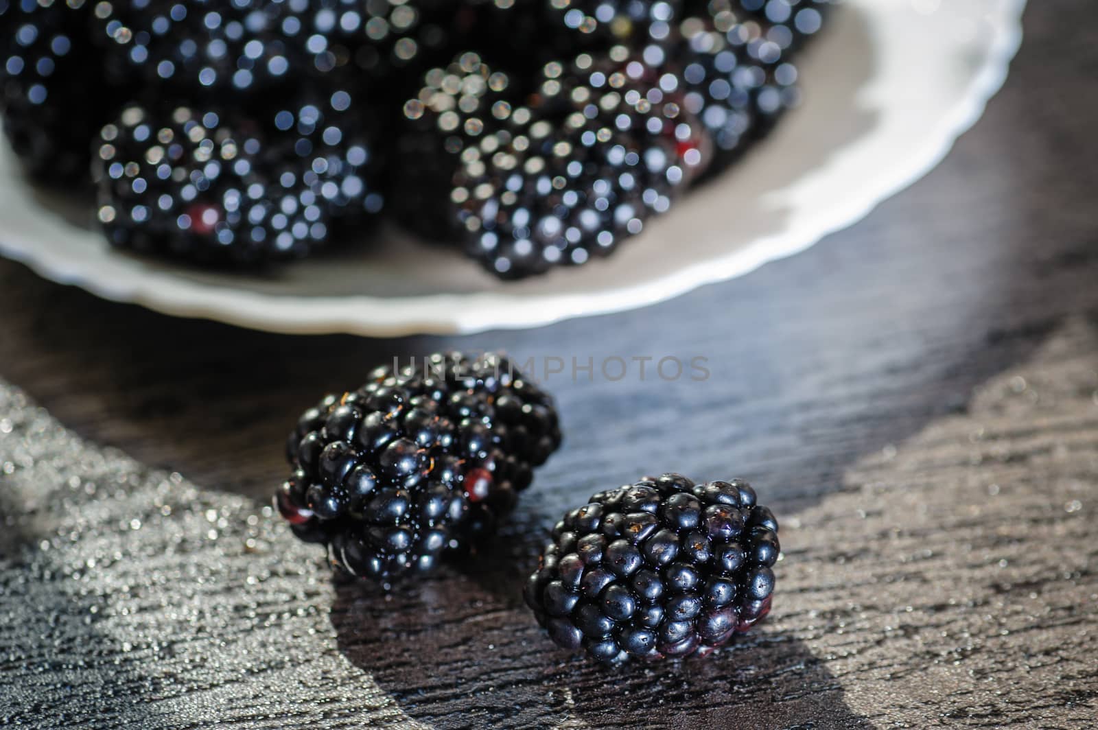 BlackBerry on a plate for organic design