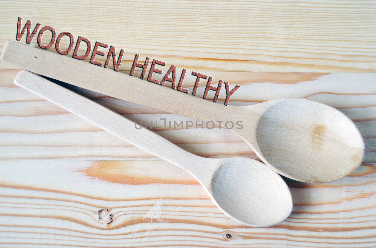 wooden spoon and timber products for health