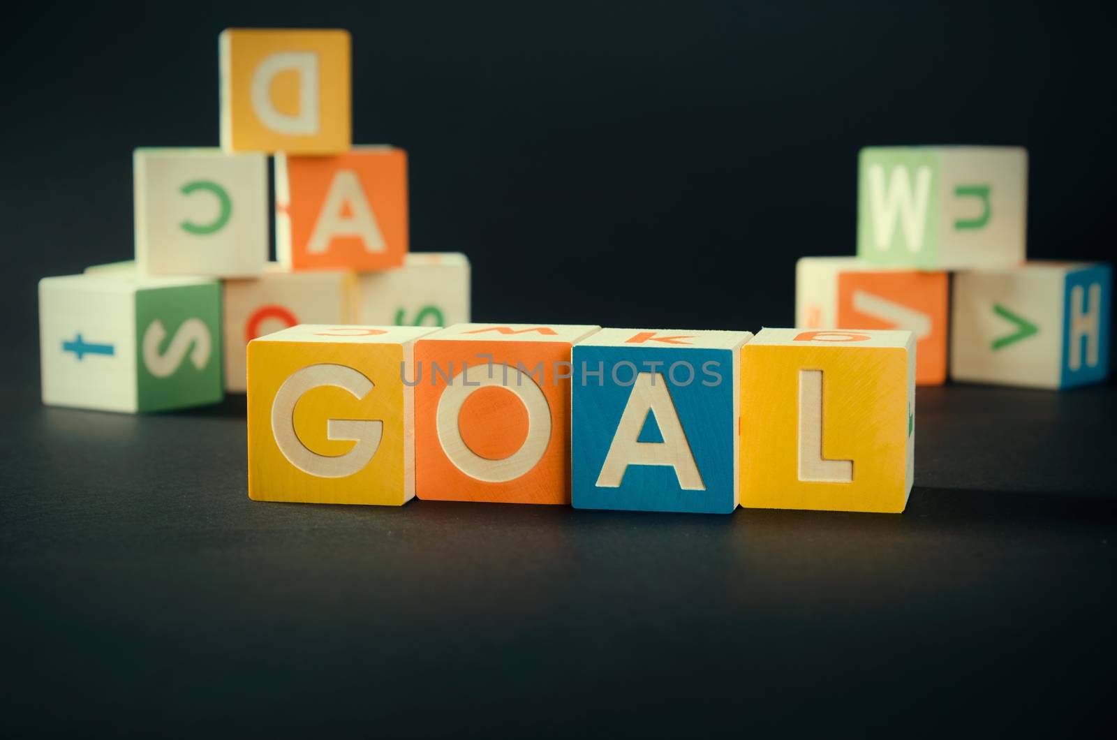 GOAL word with colorful blocks by simpson33