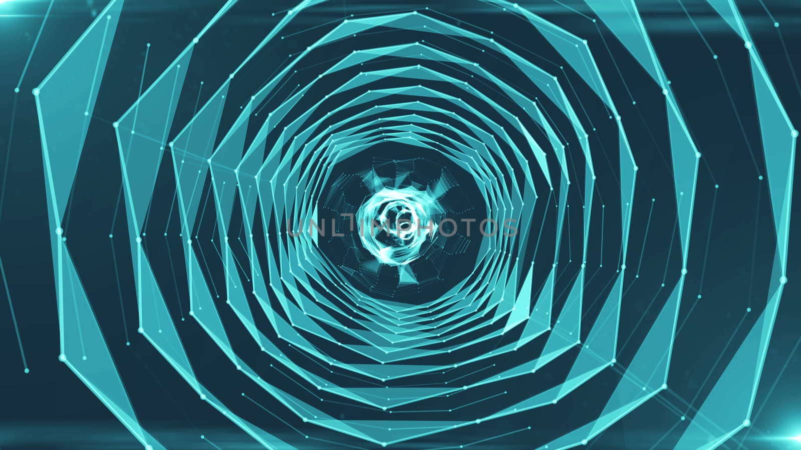 Abstract background with triangles tunnel by nolimit046