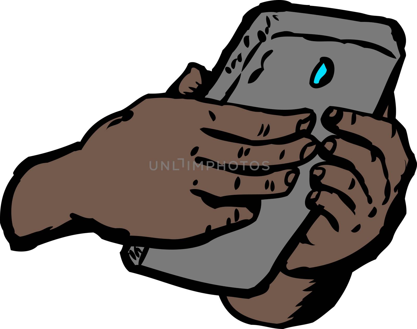 Hands text messaging on phone by TheBlackRhino