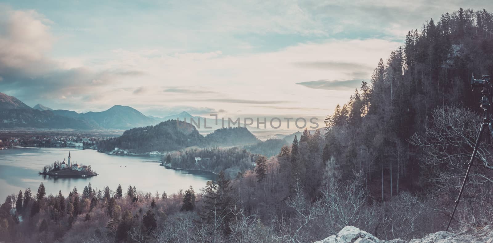 Panorama with lake Bled and the surroundings by YesPhotographers