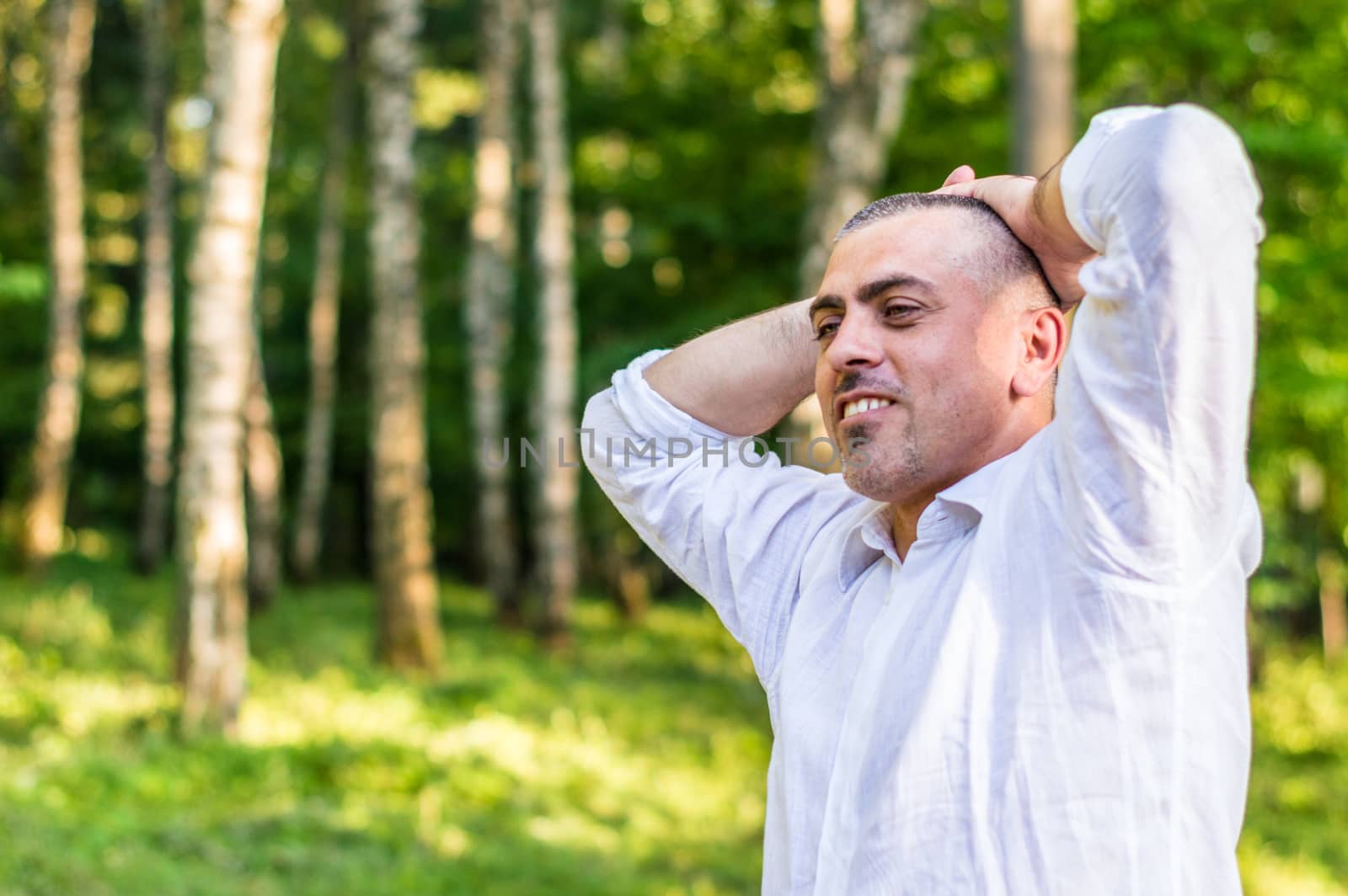 the man on Sun in the Park by okskukuruza