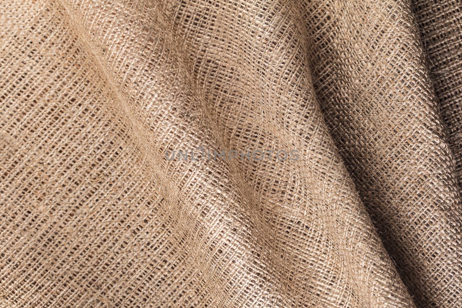abstract background texture of natural burlap cloth