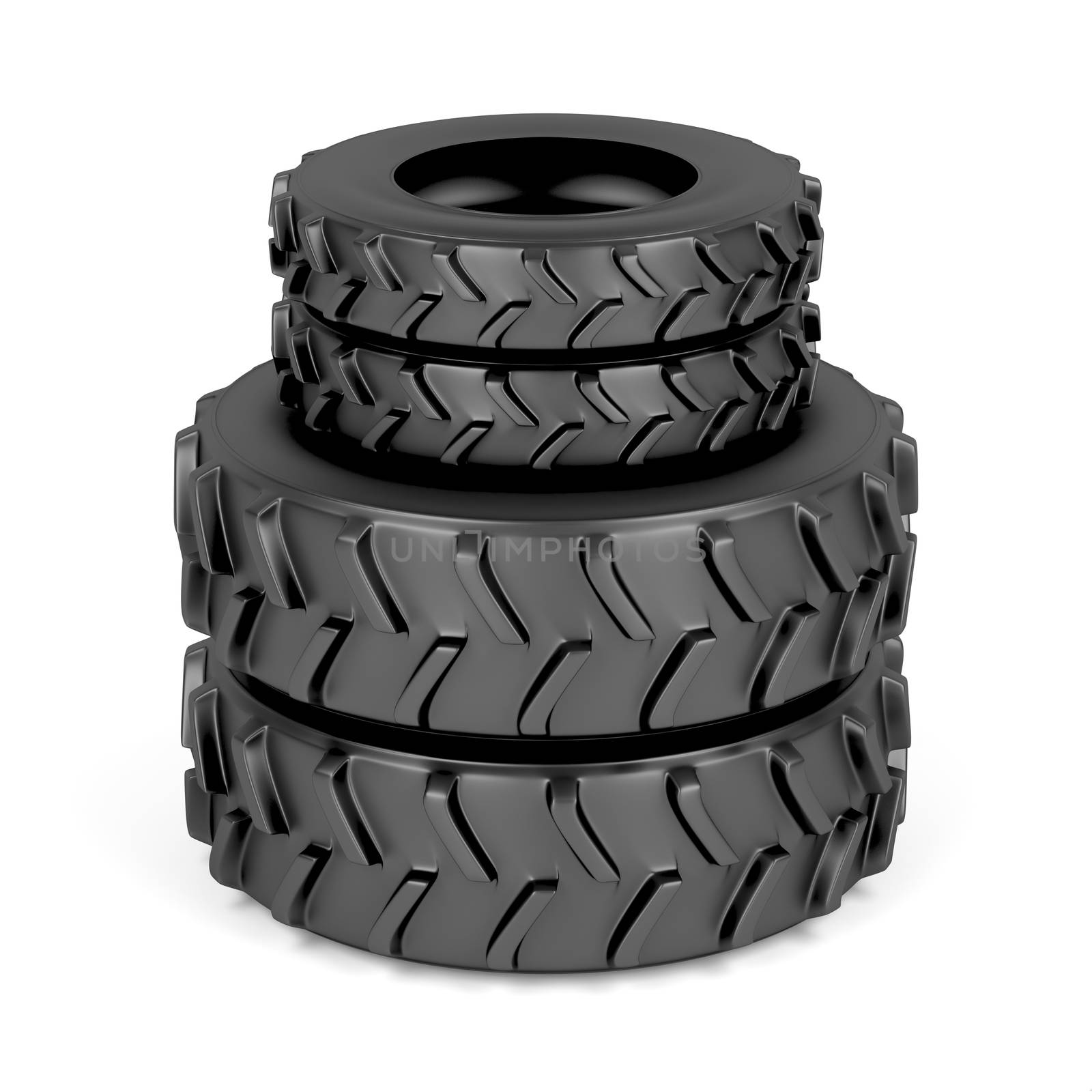 Front and rear tractor tires by magraphics